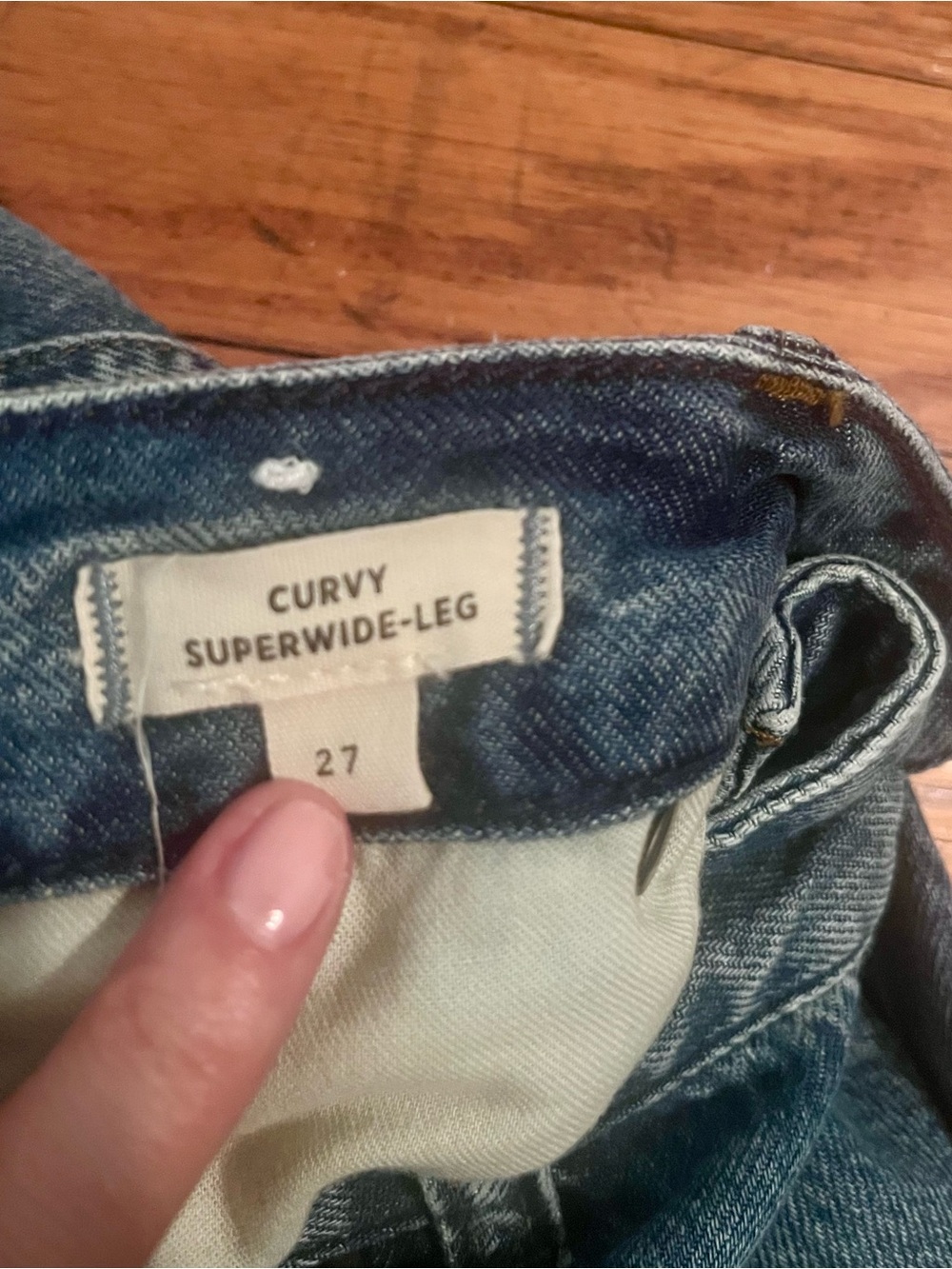 Women’s Madewell Curvy Super wide leg 27 - Picture 4 of 8